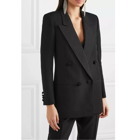 🖤 SAINT LAURENT YSL Wool Rope Button Jacket 46/14 - Picture 2 of 12